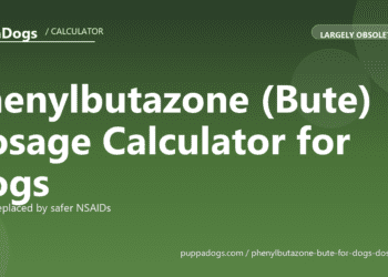 Phenylbutazone (Bute) Dosage Calculator for Dogs - free PuppaDogs calculator