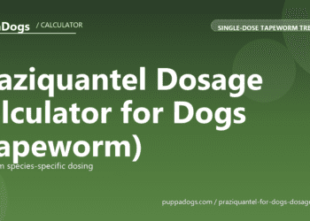 Praziquantel Dosage Calculator for Dogs (Tapeworm) - free PuppaDogs calculator