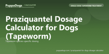 Praziquantel Dosage Calculator for Dogs (Tapeworm) - free PuppaDogs calculator