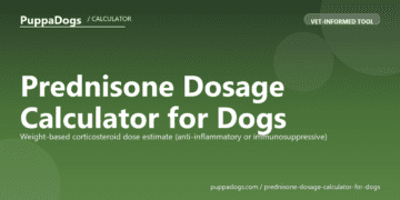 Prednisone Dosage Calculator for Dogs - free PuppaDogs calculator
