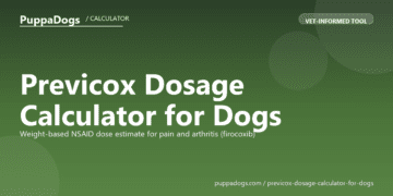 Previcox Dosage Calculator for Dogs - free PuppaDogs calculator
