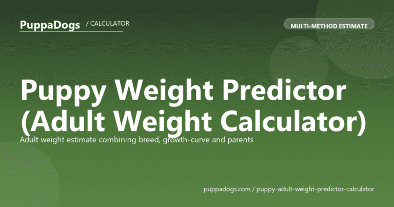 Puppy Weight Predictor (Adult Weight Calculator)