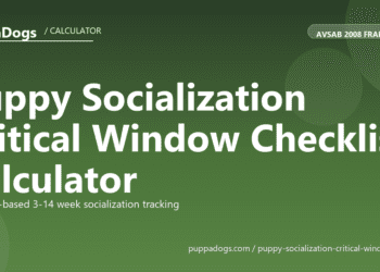 Puppy Socialization Critical Window Checklist Calculator - free PuppaDogs calculator