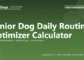 Senior Dog Daily Routine Optimizer Calculator - free PuppaDogs calculator
