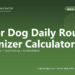 Senior Dog Daily Routine Optimizer Calculator - free PuppaDogs calculator