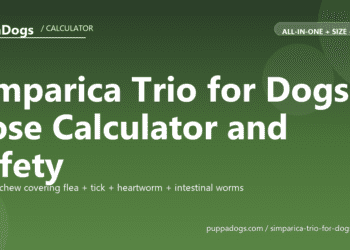 Simparica Trio for Dogs Dose Calculator and Safety - free PuppaDogs calculator