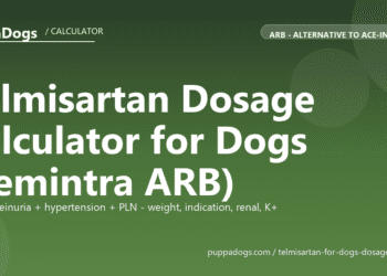 Telmisartan Dosage Calculator for Dogs (Semintra ARB) - free PuppaDogs calculator