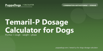 Temaril-P Dosage Calculator for Dogs - free PuppaDogs calculator