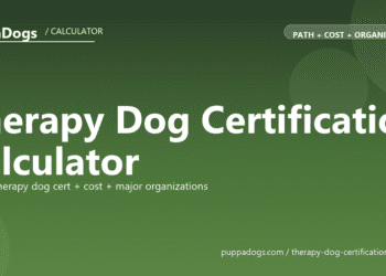 Therapy Dog Certification Calculator - free PuppaDogs calculator