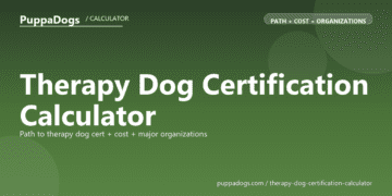 Therapy Dog Certification Calculator - free PuppaDogs calculator