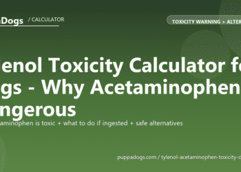 Tylenol Toxicity Calculator for Dogs - Why Acetaminophen Is Dangerous - free PuppaDogs calculator