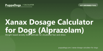 Xanax Dosage Calculator for Dogs (Alprazolam) - free PuppaDogs calculator